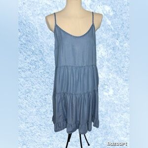 Blue Sleeveless Tiered sundress size XXL Mossimo